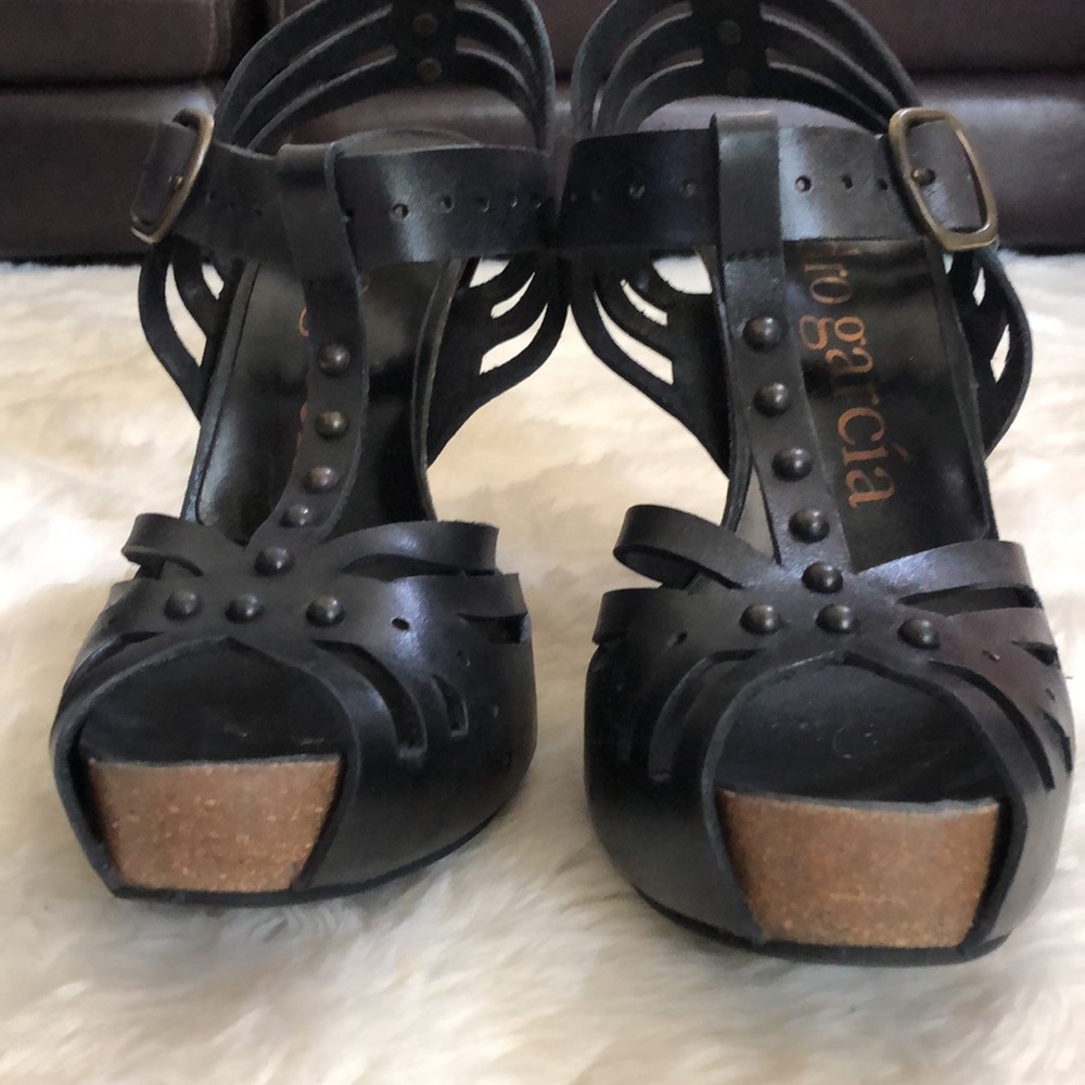 Pedro Garcia Black High Stiletto Heels - Picture 11 of 12
